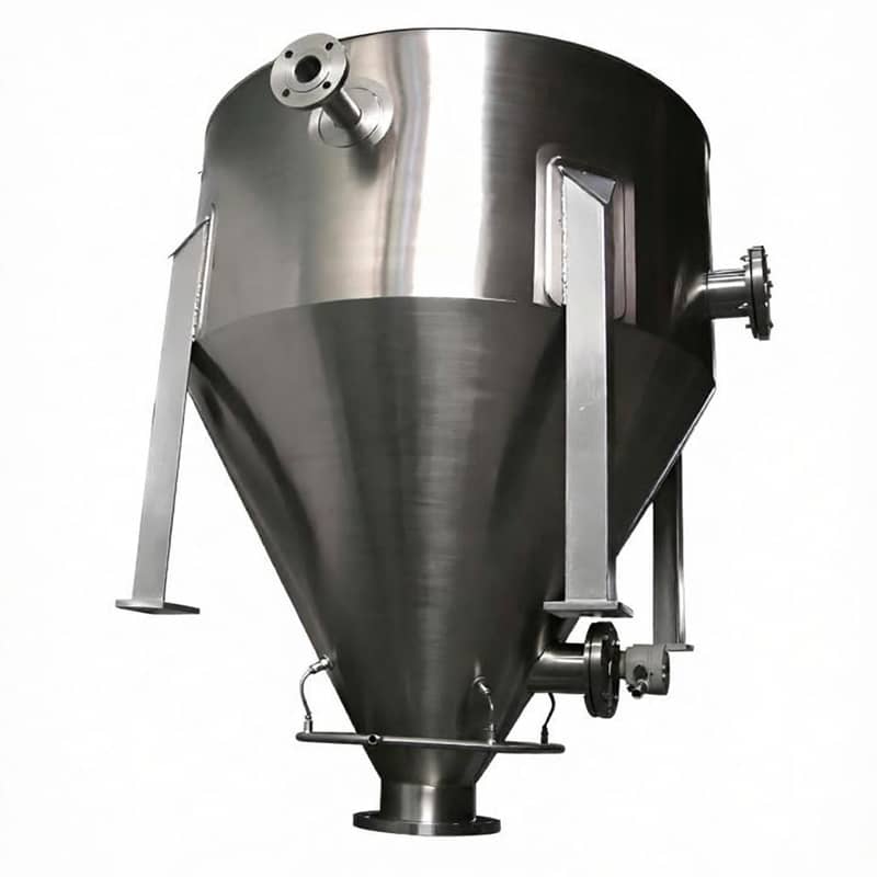 Industrial bulk material storage silo hopper